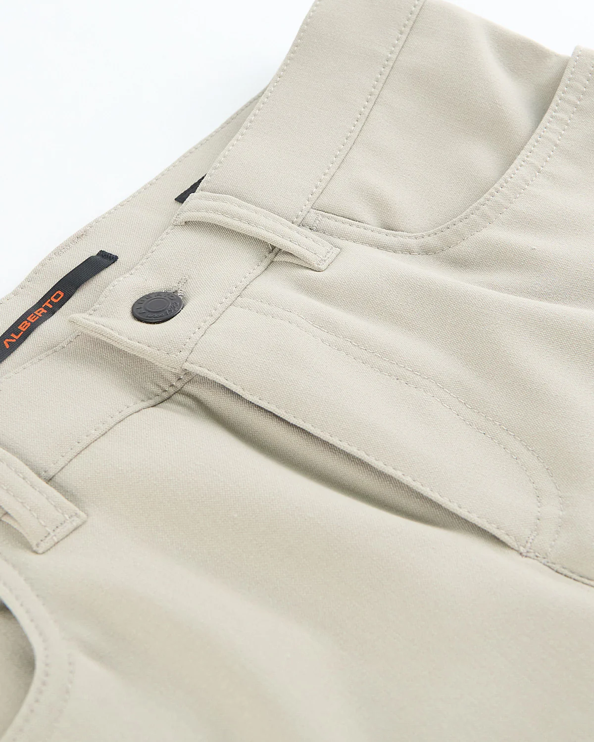 Sand 'Pipe' Regular Slim Fit Ceramica 5 Pocket Tech Dress Pants - Image 6