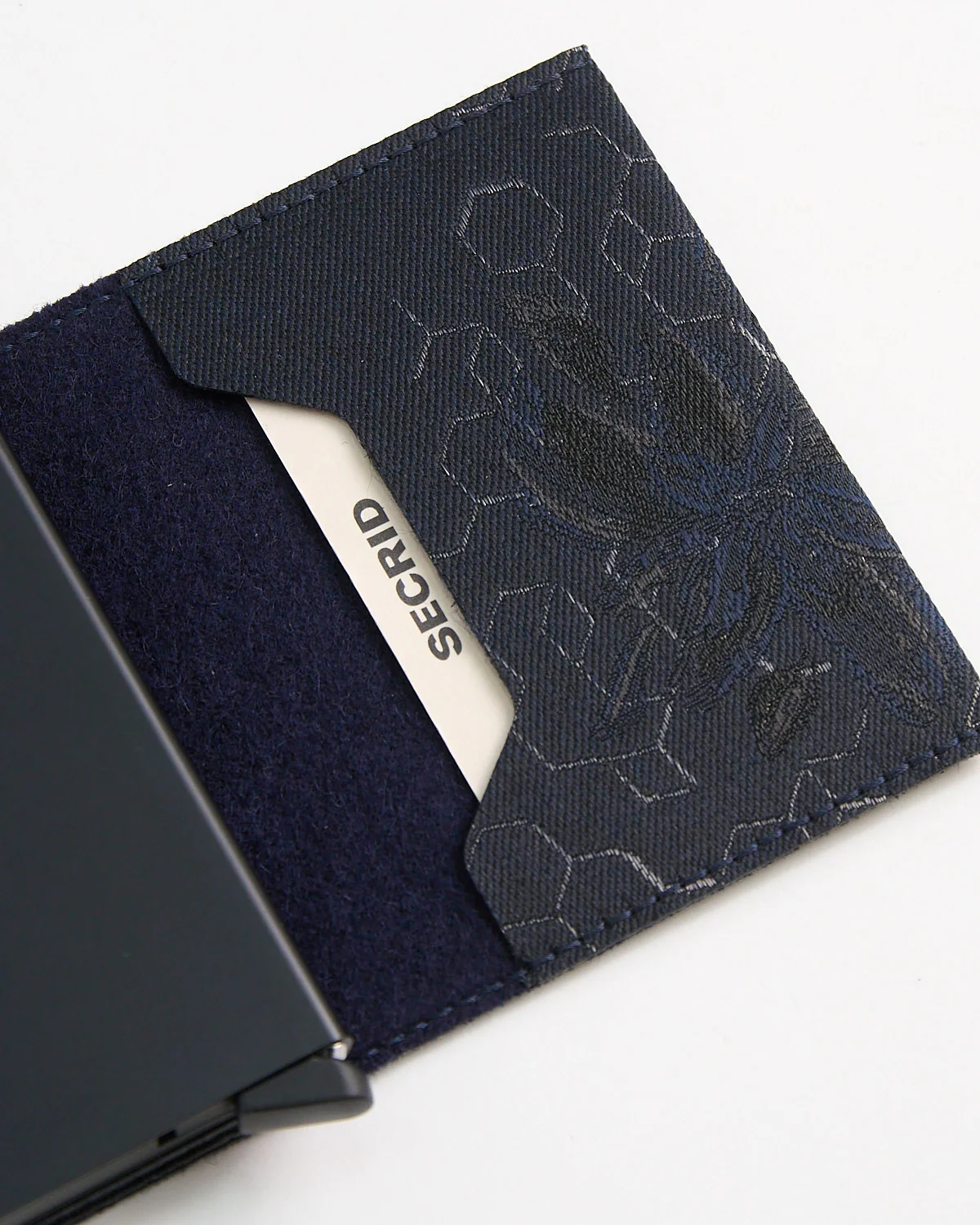 Slimwallet Jacquard Magnolia Navy - Image 4