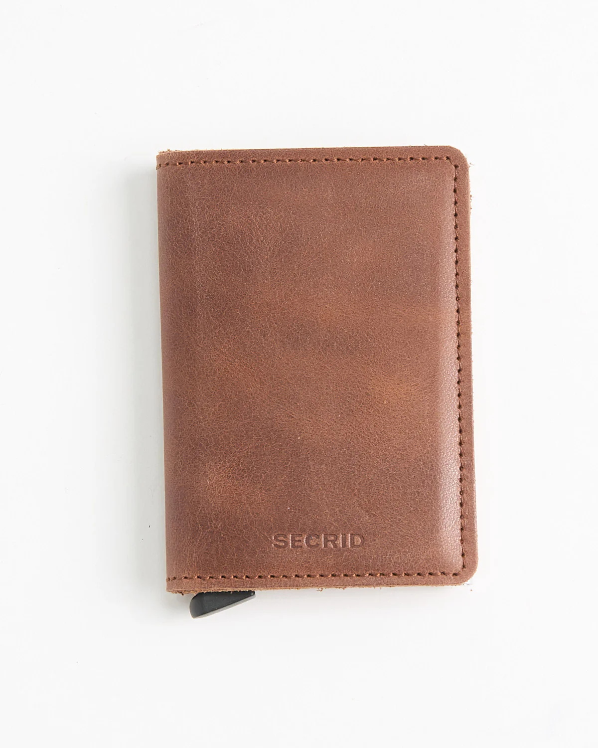 Slimwallet Vintage Cognac Silver