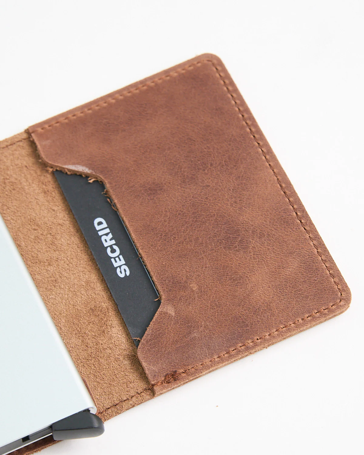 Slimwallet Vintage Cognac Silver - Image 2