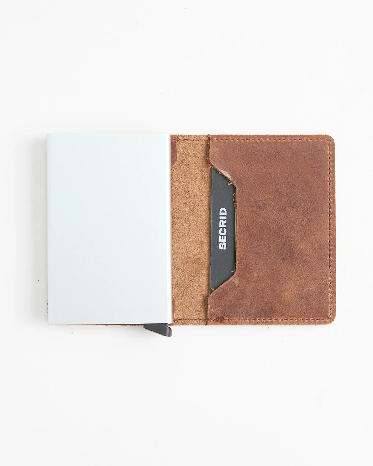 Slimwallet Vintage Cognac Silver - Image 4