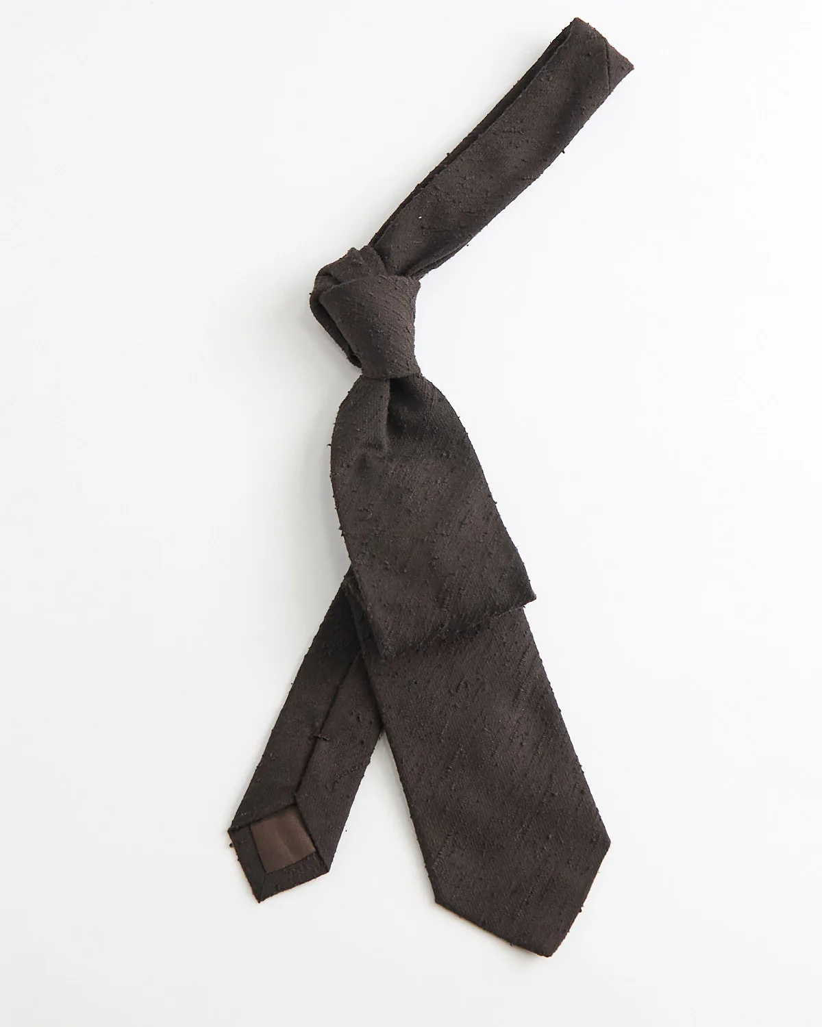 Shantung Silk Tie / Chocolate