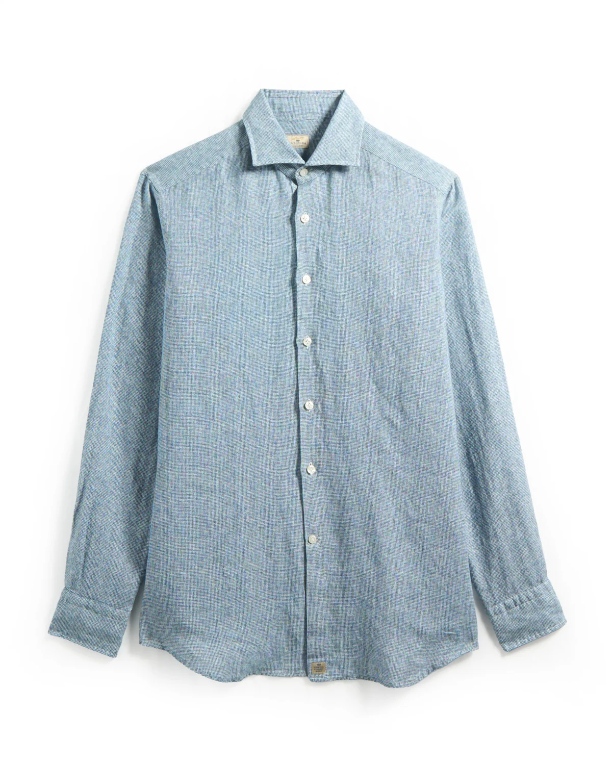 Blue Birdseye Linen Shirt