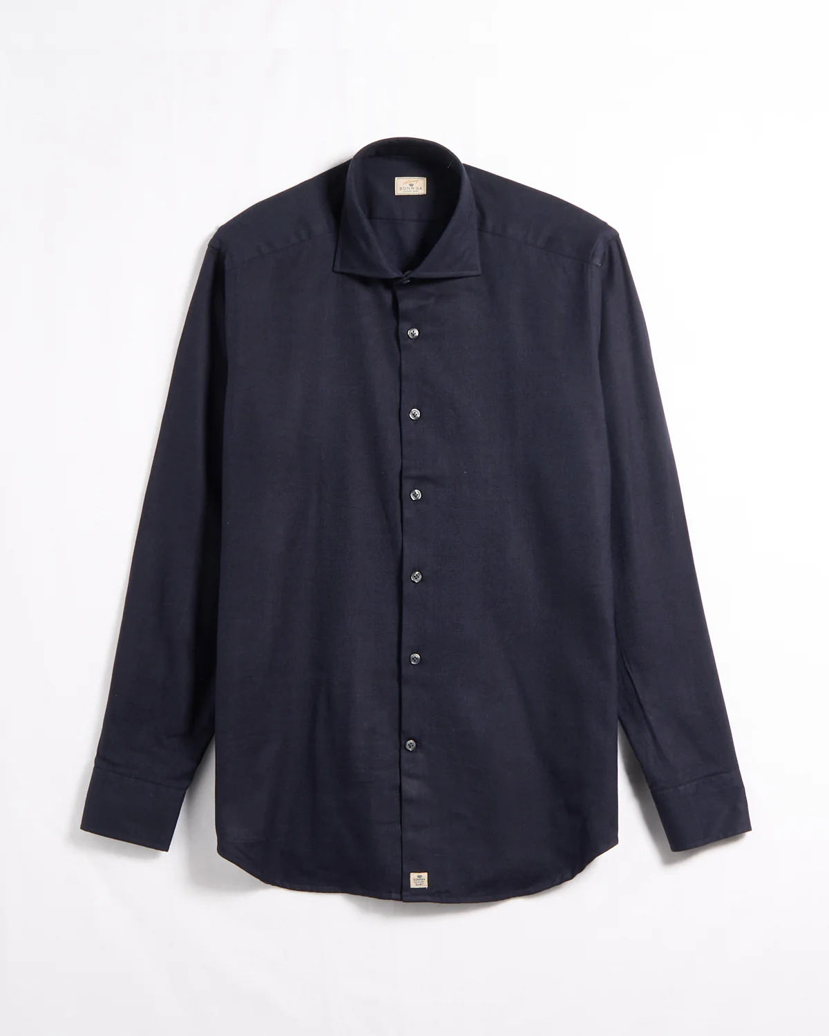 Cotton Lyocell Luxury Herringbone Flannel Comfort Fit Sport Shirt - Image 5