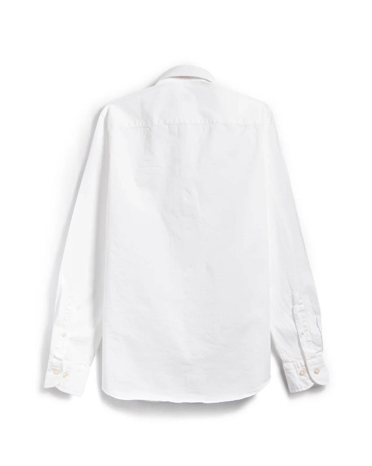 Garment Washed Solid Cotton Slim Fit Casual Shirt - Image 4