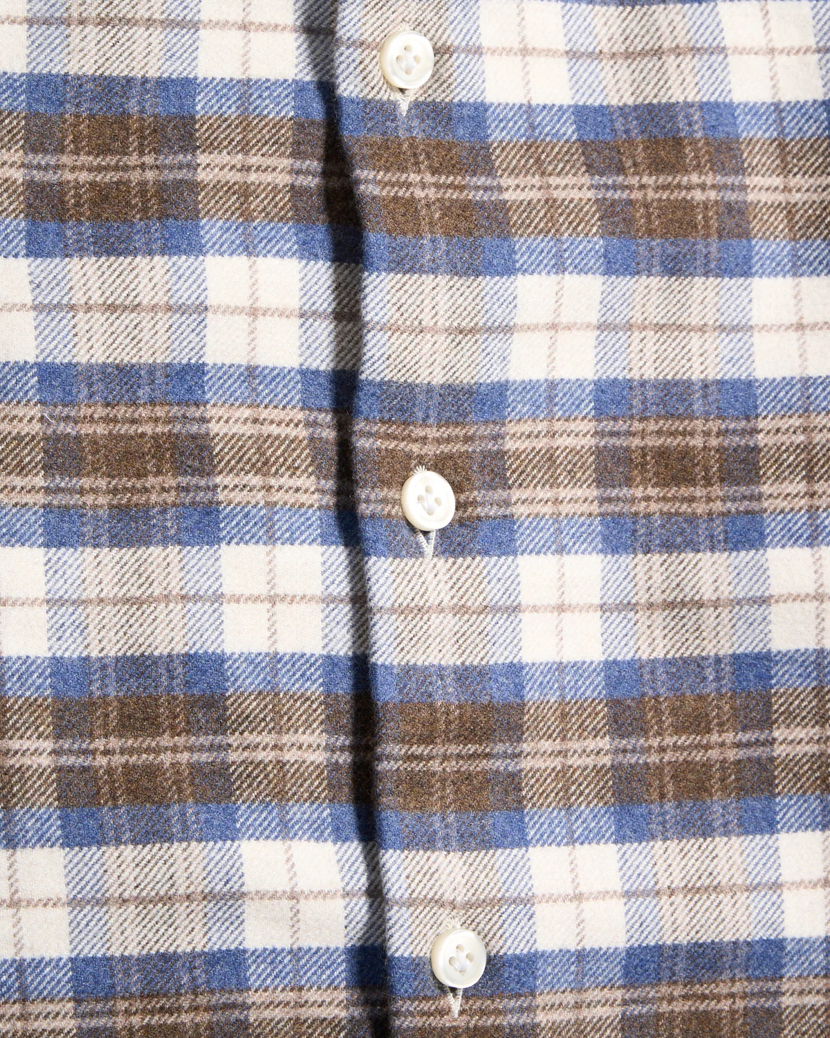 Lofty Flannel Check Twill Comfort Fit Luxury Sport Shirt - Image 4