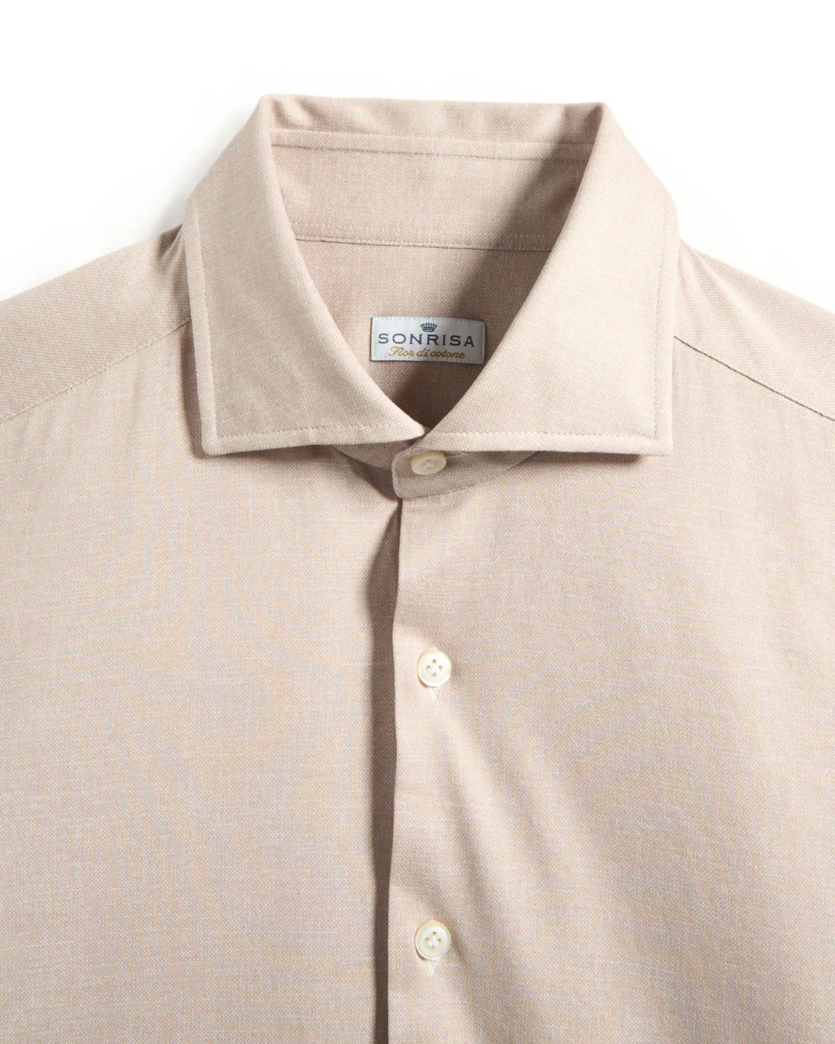 Sand Melange Lux Jersey Shirt - Image 2