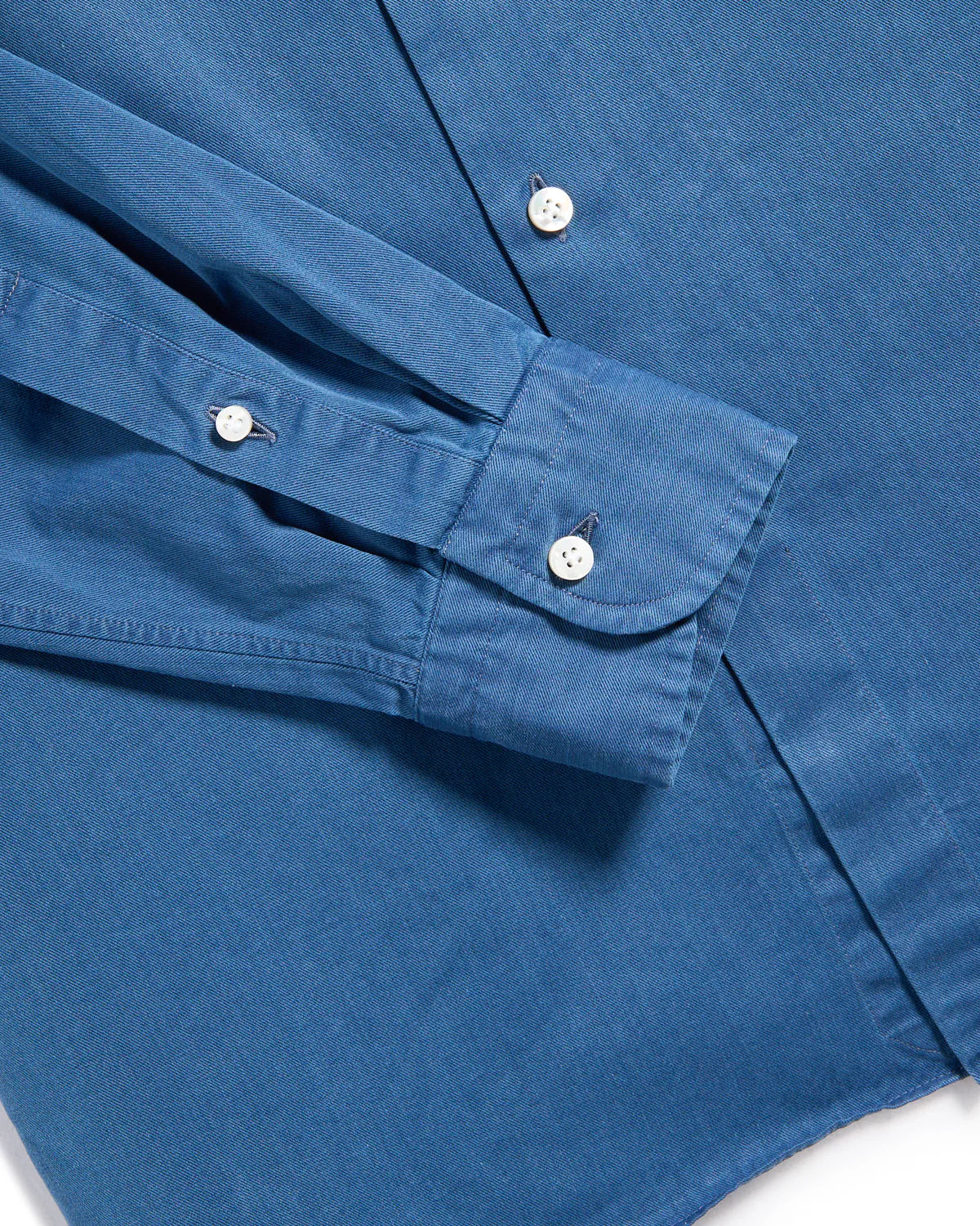 Supima Cotton Stonewash Denim Regular Fit Shirt - Image 4