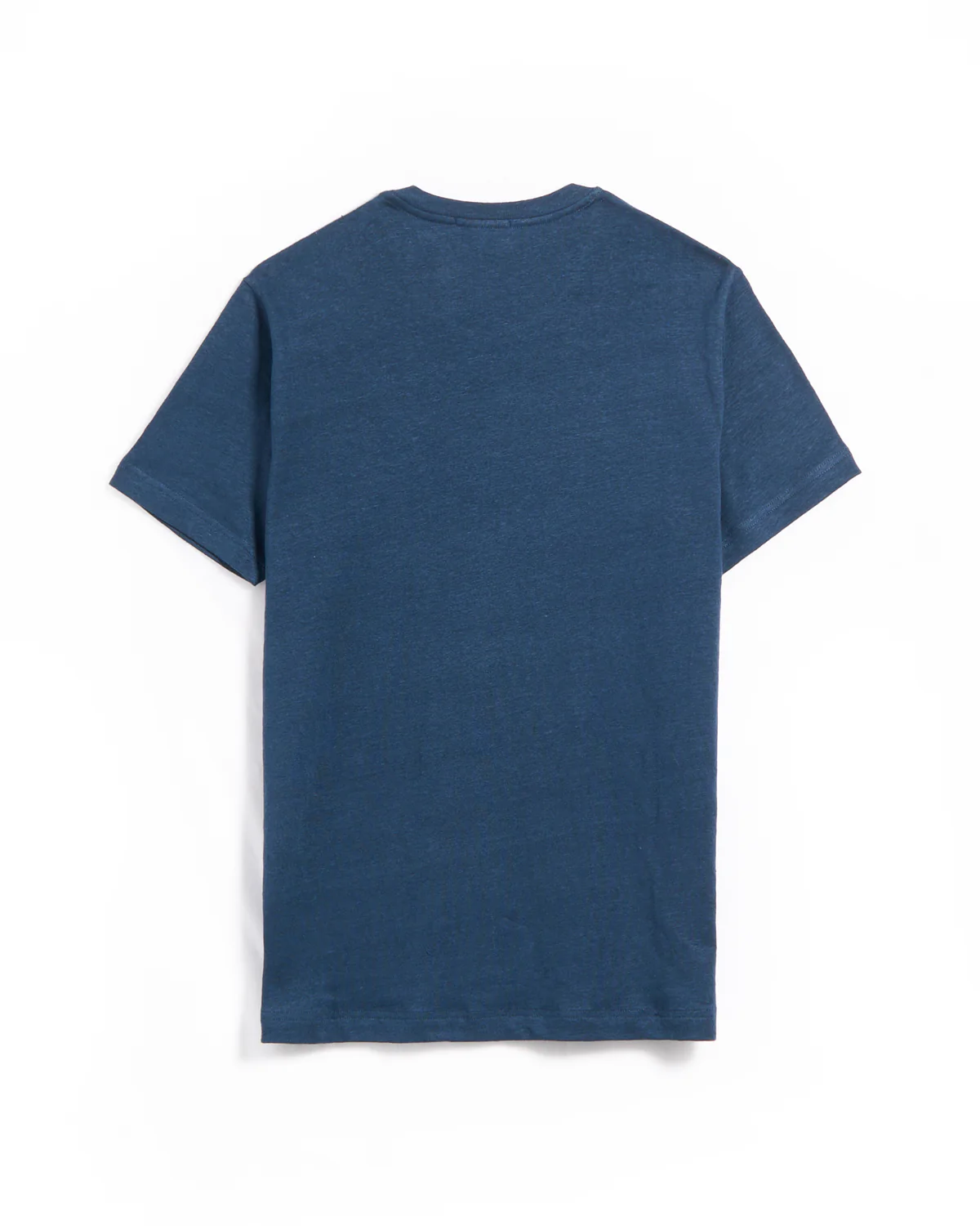 Enno Blue Heathered Linen T-Shirt - Image 3