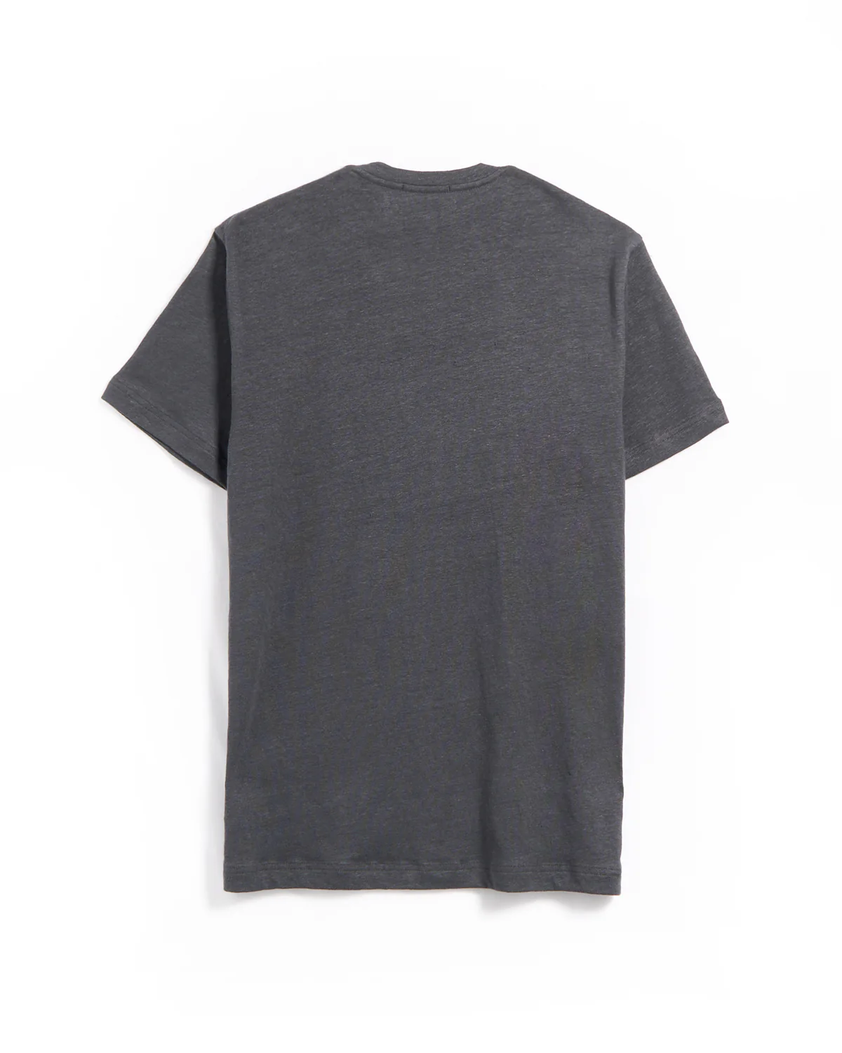 Enno Grey Heathered Linen T-Shirt - Image 3