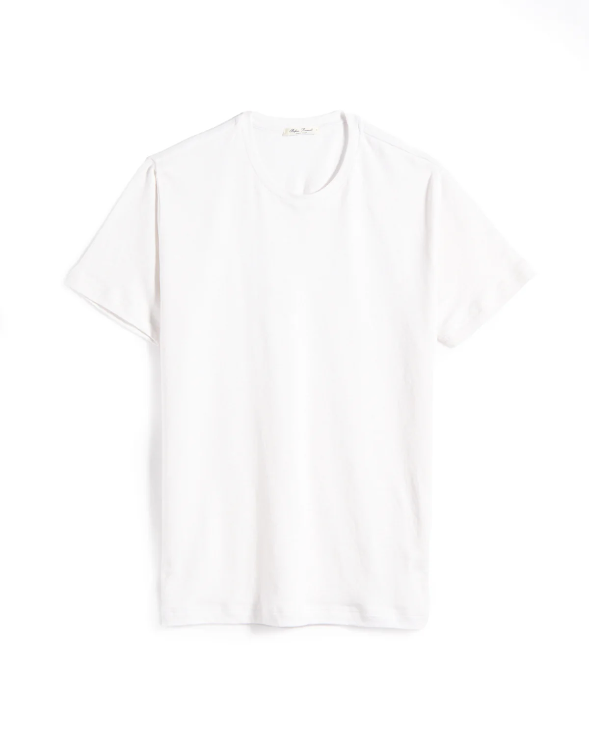 Enno White Heathered Linen T-Shirt