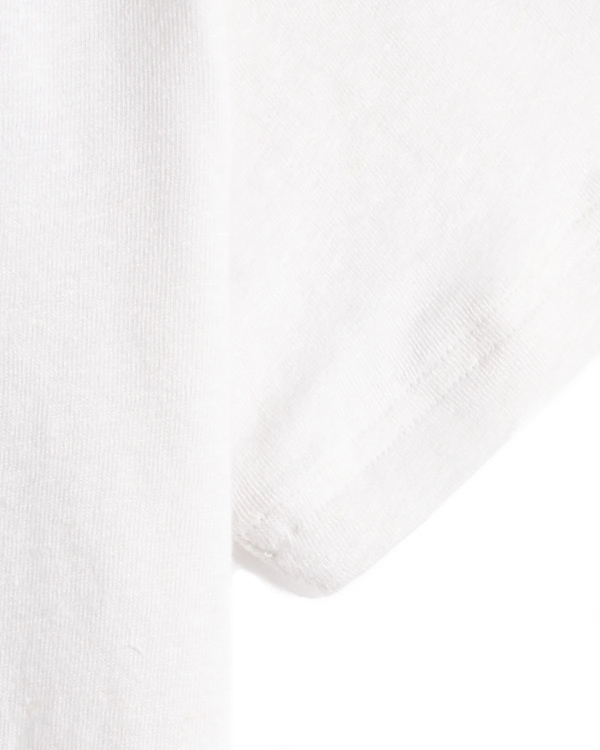 Enno White Heathered Linen T-Shirt - Image 4
