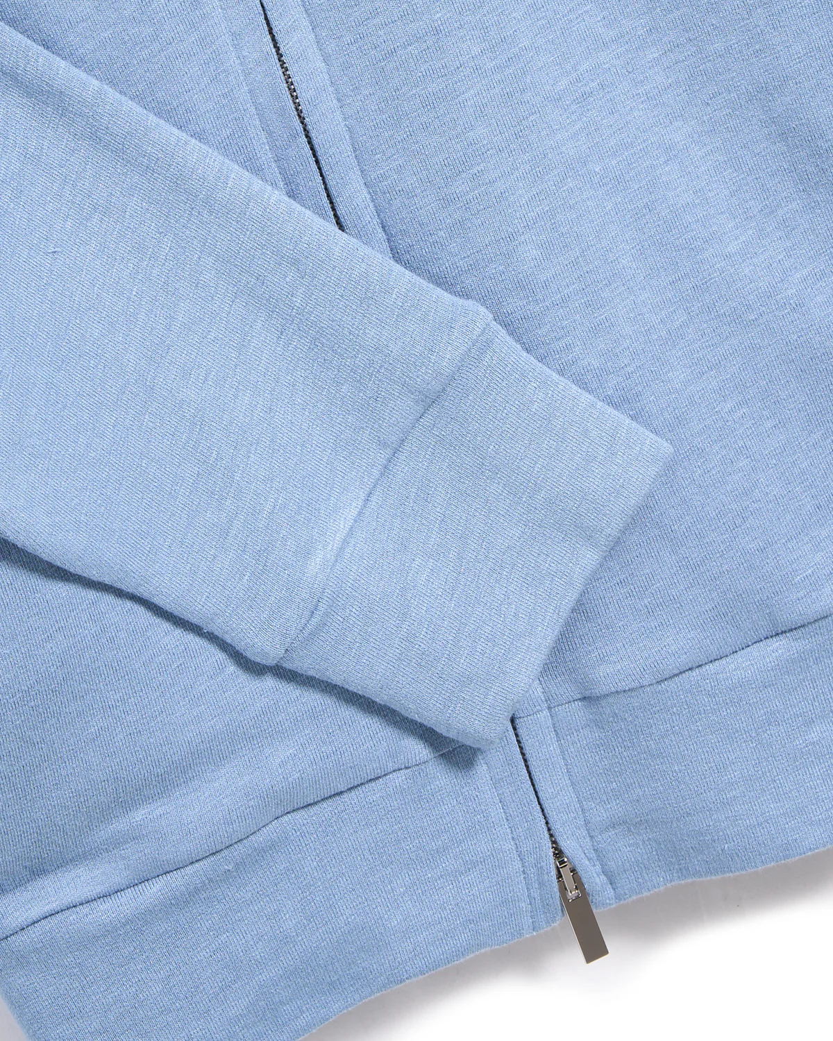 Jonathan Linen Jersey Zip Luxury Hoodie - Image 2
