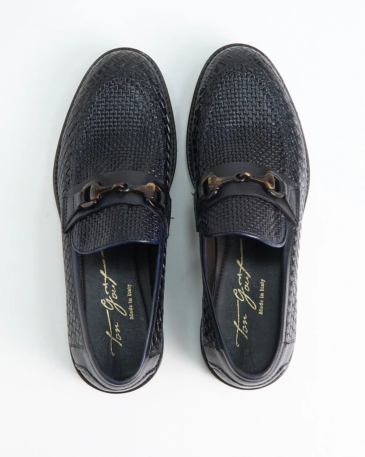 Casablanca Sheepskin Basketwoven Horsebit Loafers - Image 5