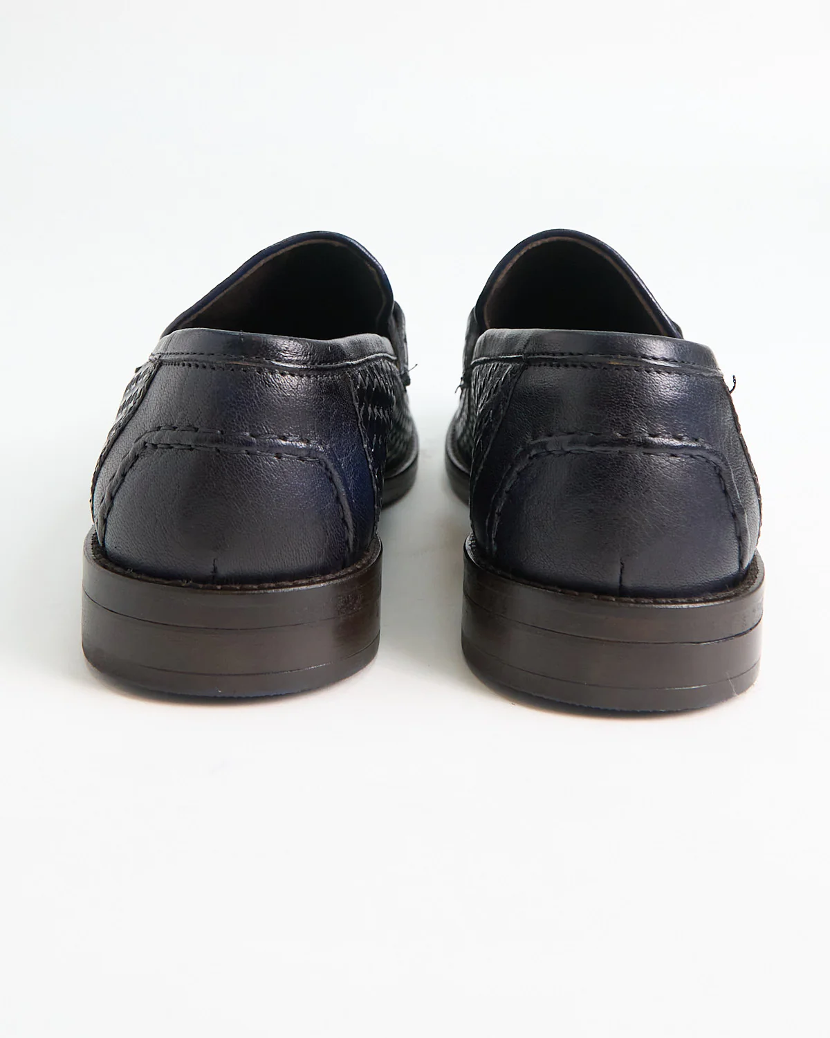 Casablanca Sheepskin Basketwoven Horsebit Loafers - Image 7