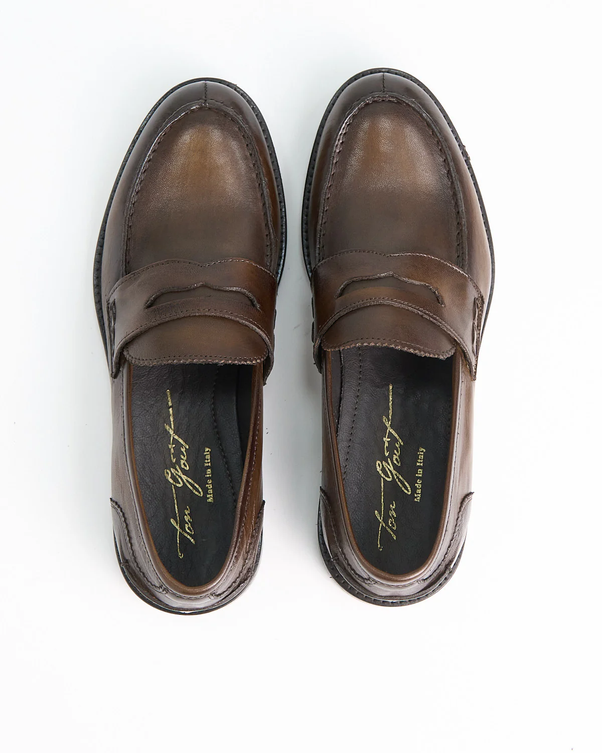 Sheepskin Burnished Moc Penny Loafers - Image 3