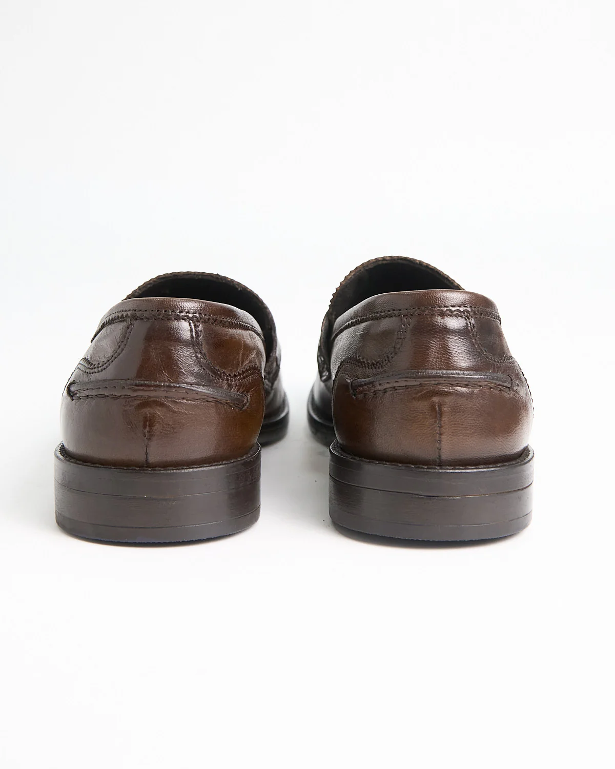 Sheepskin Burnished Moc Penny Loafers - Image 4