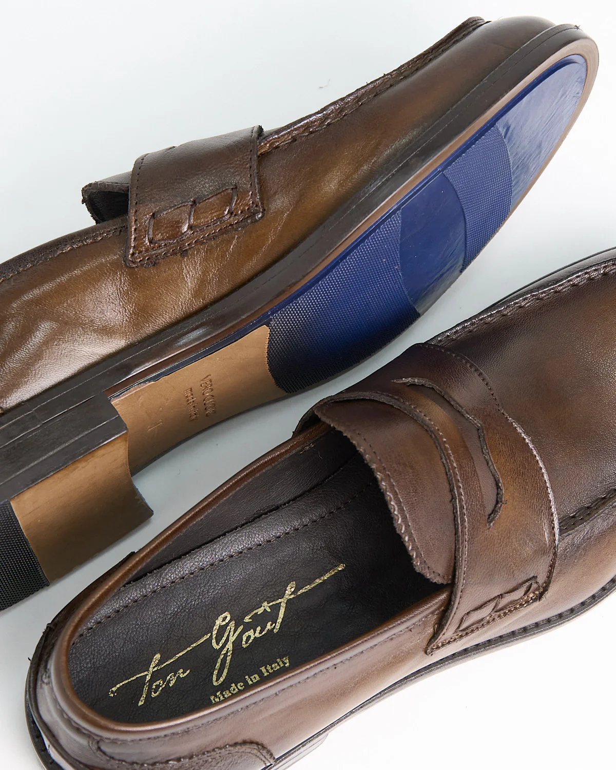 Sheepskin Burnished Moc Penny Loafers - Image 5