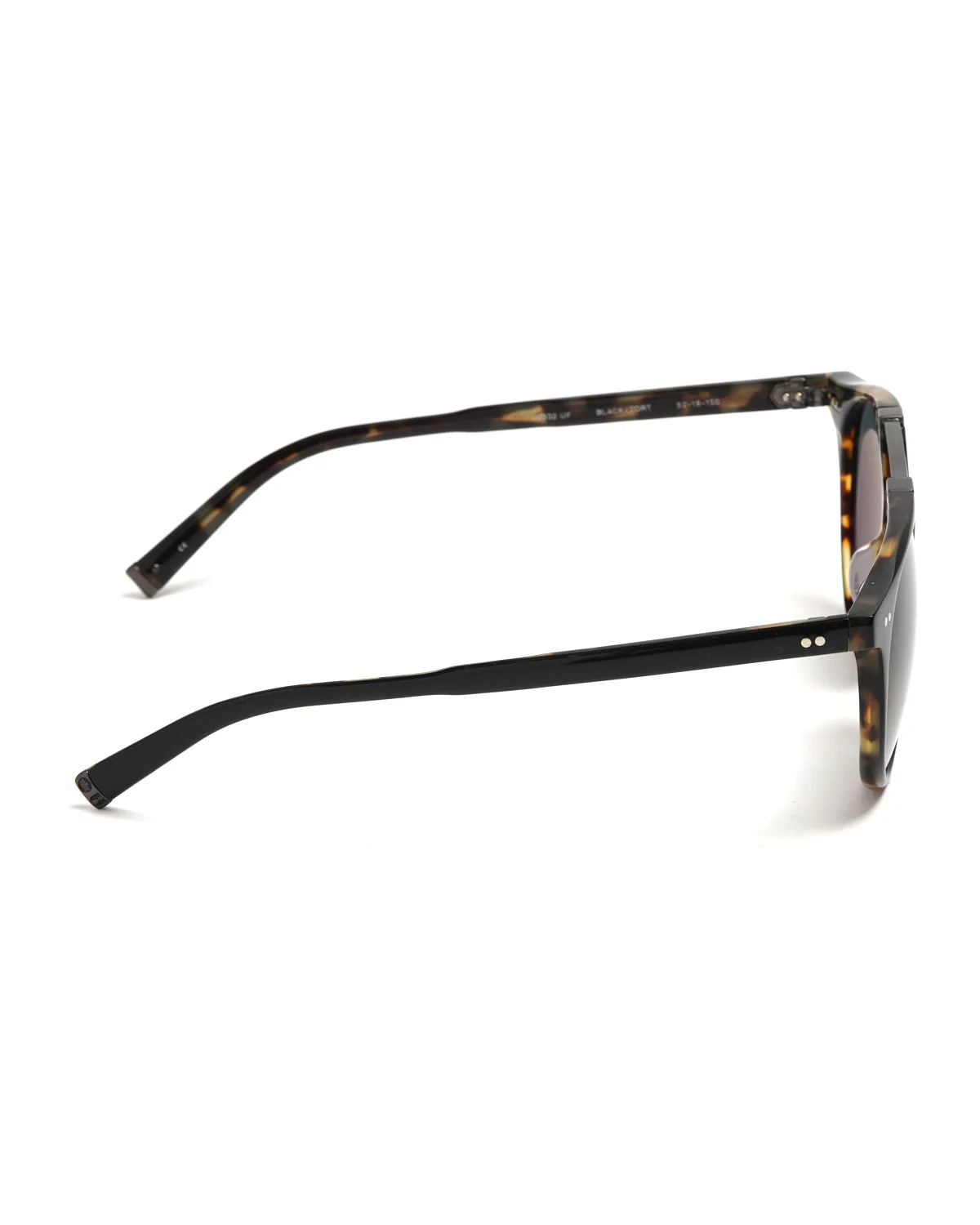 V602 Double Round Sunglesses / Black Tortoise - Image 3