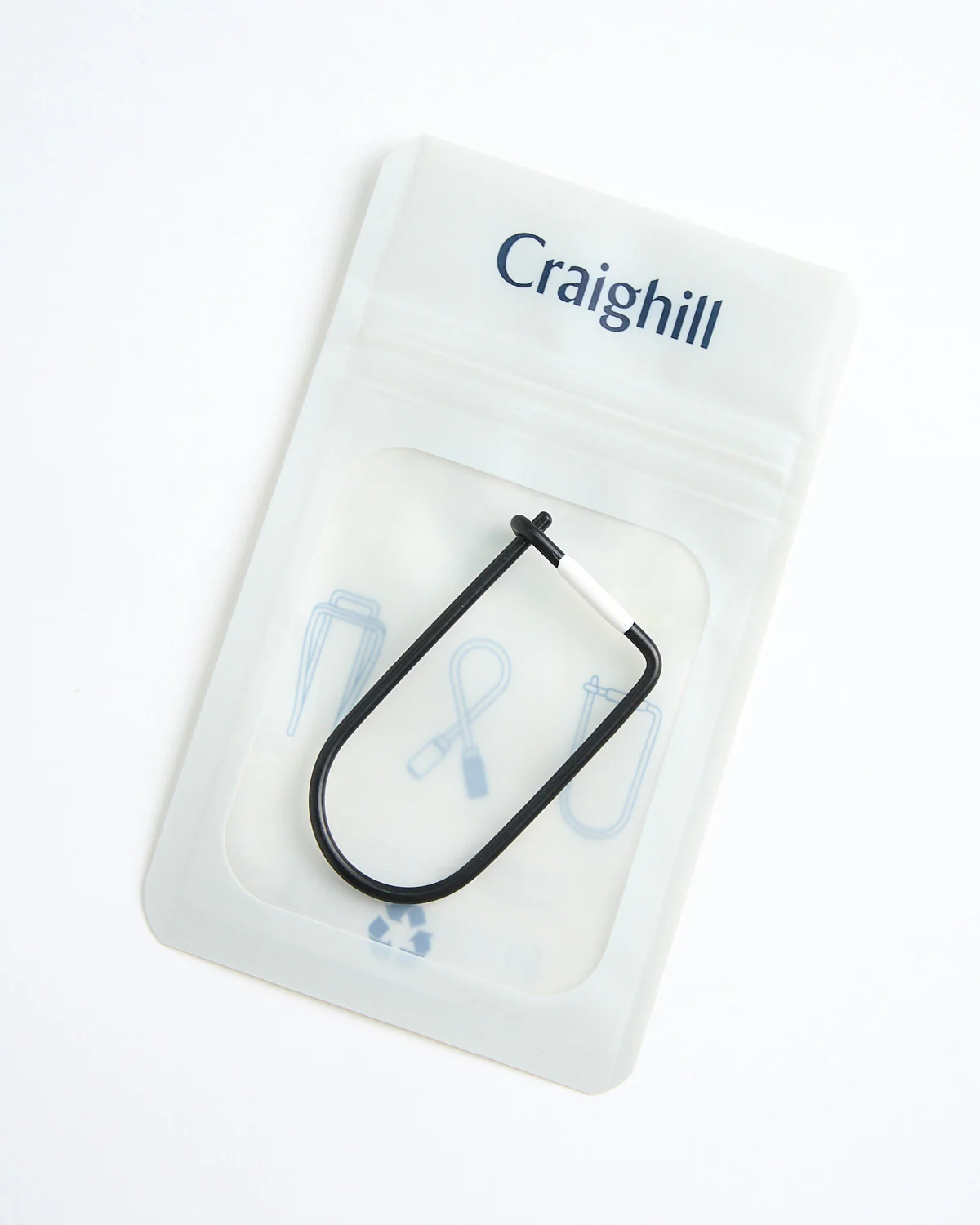 Wilson Carbon Enamel Keychain / Black/White - Image 4