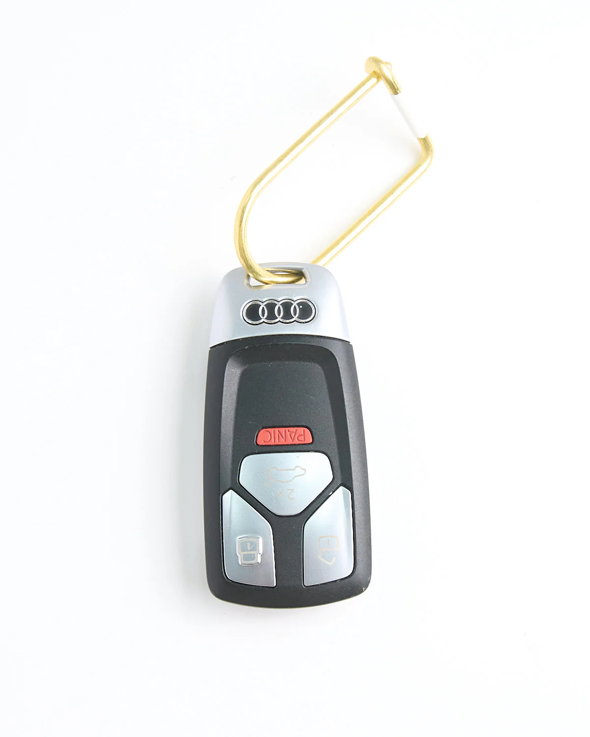 Wilson Keyring Brass Enamel Keychain / Gold/White - Image 5